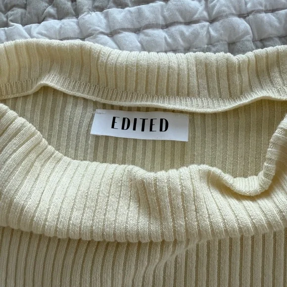 Edited Cream Knit Dress, Size Medium - Picture 7 of 9